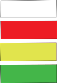 Dos marcas de confirmación cuando coinciden tres senderos, un GR un PR y un SL, en el mismo trazado, y otras dos de aviso cuando éstos se van a separar. Dos marcas de confirmación cuando coinciden tres senderos, un GR un PR y un SL, en el mismo trazado, y otras dos de aviso cuando éstos se van a separar.